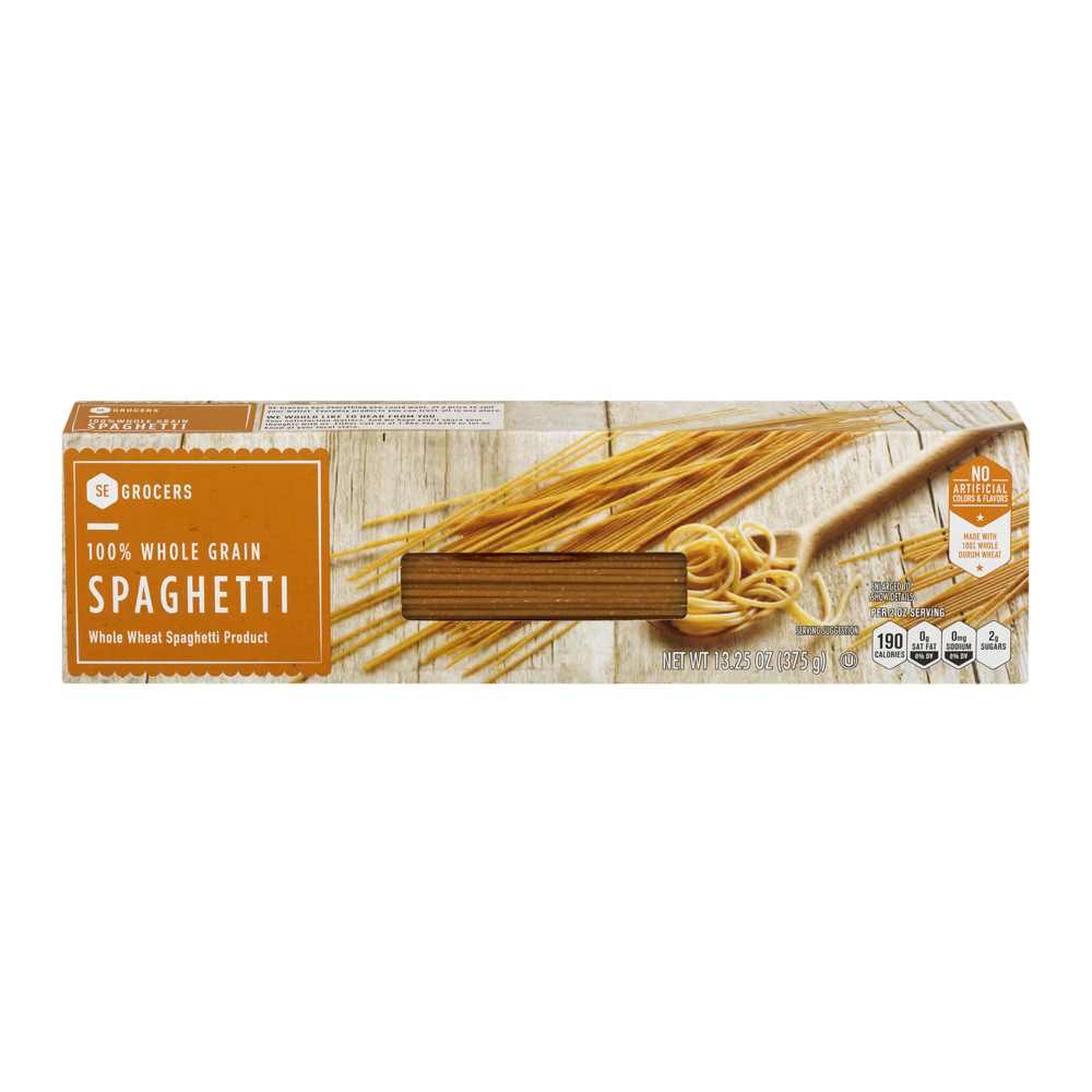 slide 1 of 1, SE Grocers 100% Whole Grain Spaghetti, 13.2 oz