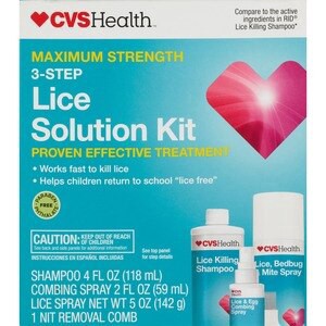 slide 1 of 1, CVS Health Lice Solution Kit, Maximum Strength, 1 ct
