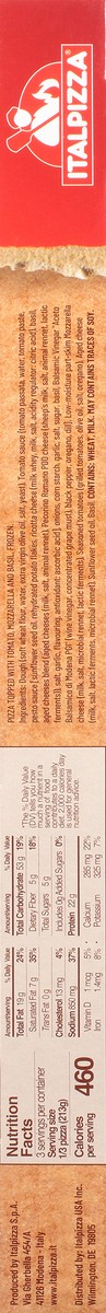 slide 8 of 14, Italpizza Authentic Margherita Pizza 22.58 oz, 22.58 oz
