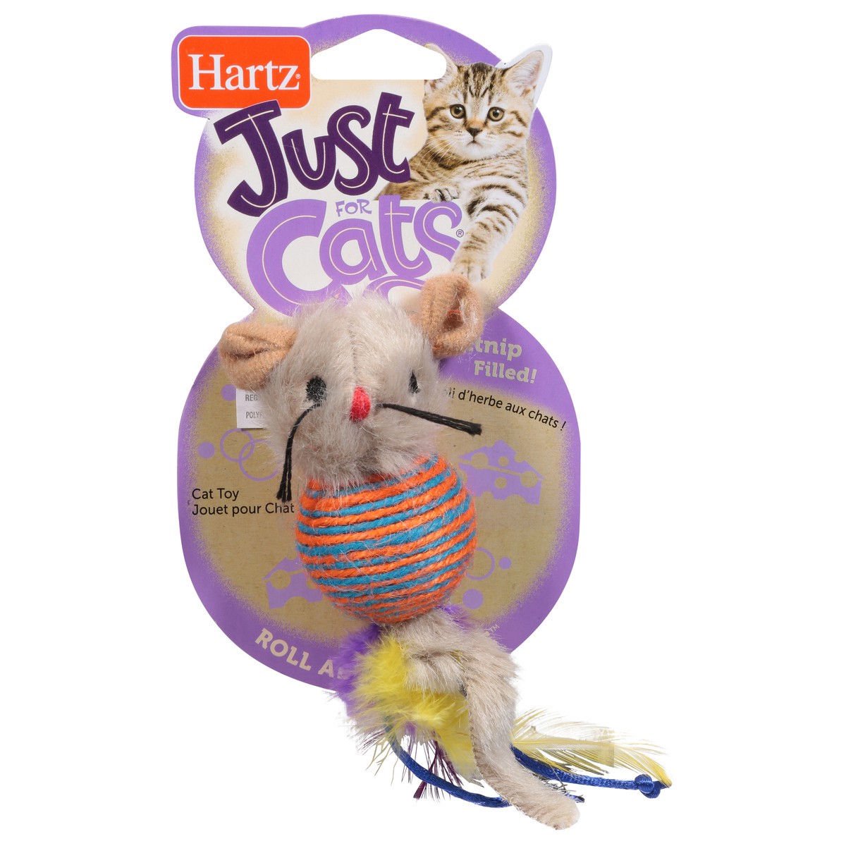 slide 8 of 11, Hartz Roll About Mouse Cat Toy 1 ea, 1 ct