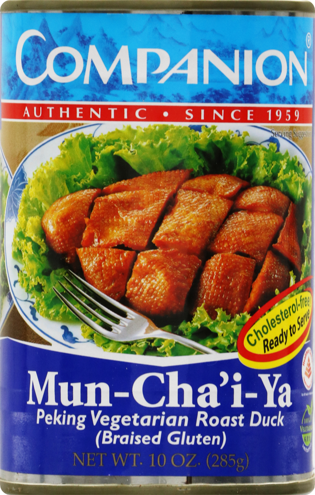 slide 1 of 1, Companion Mun Chai Ya Vegetarian Roast Duck, 10 oz