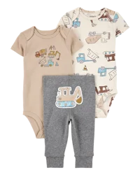 Carter's Baby 3-Piece Construction Little Character Set - Multi 18M