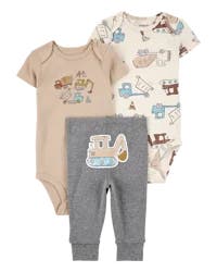 Carter's Baby 3-Piece Construction Little Character Set - Multi 18M