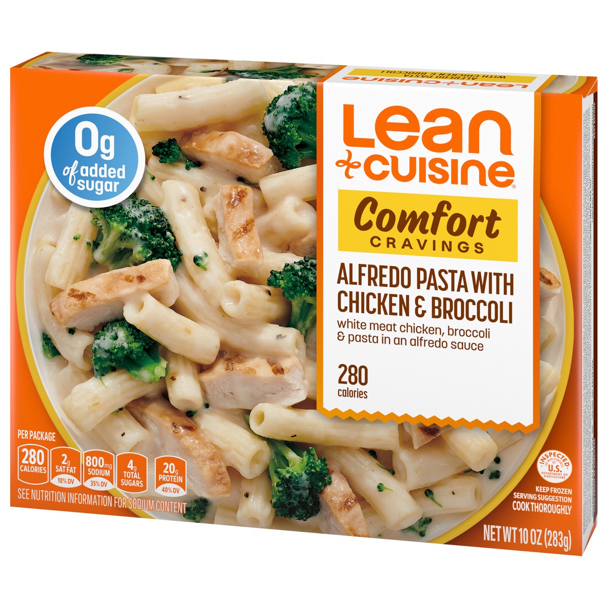 slide 3 of 9, Lean Cuisine Frozen Meal Alfredo Pasta with Chicken & Broccoli, Comfort Cravings Microwave Meal, Chicken and Pasta Dinner, Frozen Dinner for One, 10 oz