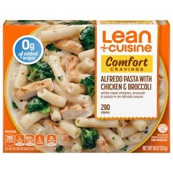 Lean Cuisine Frozen Meal Alfredo Pasta with Chicken & Broccoli, Comfort Cravings Microwave Meal, Chicken and Pasta Dinner, Frozen Dinner for One