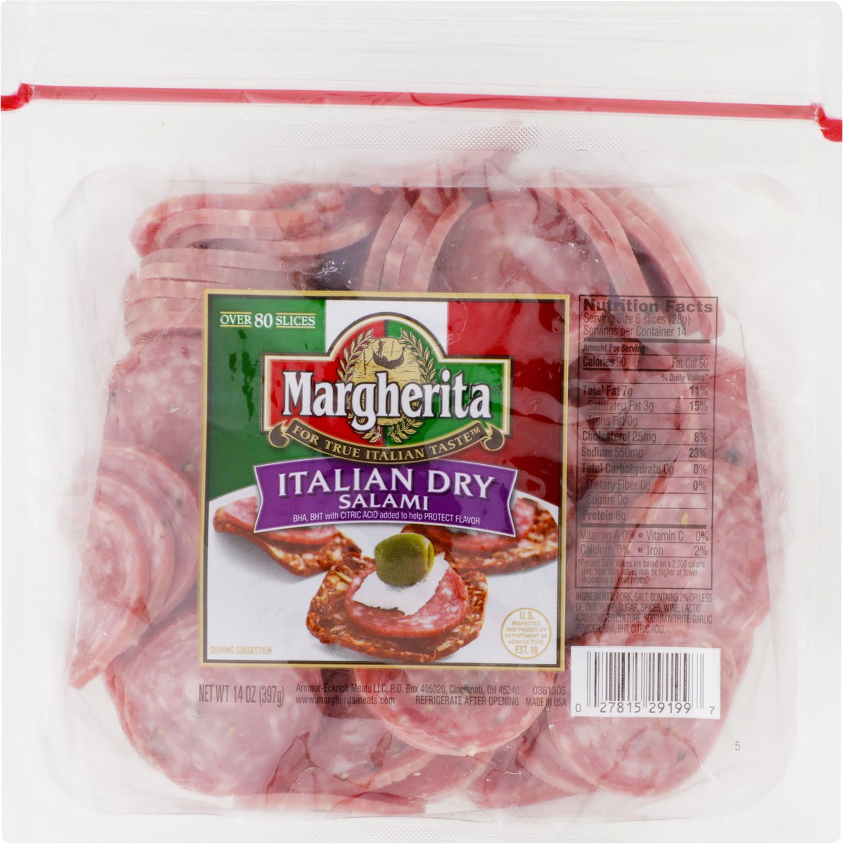 slide 2 of 5, Margherita Italian Dry Cracker Cut 16/14oz, 14 oz