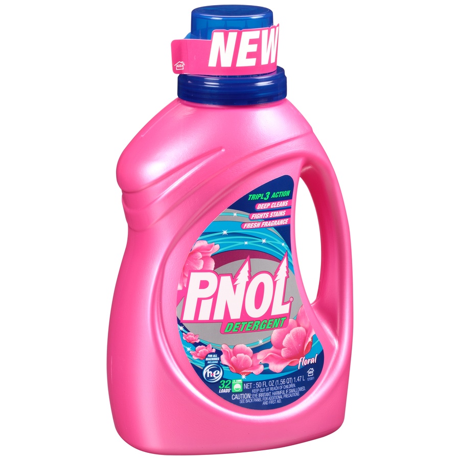 slide 2 of 7, Pinol Detergent, Floral, 50 oz