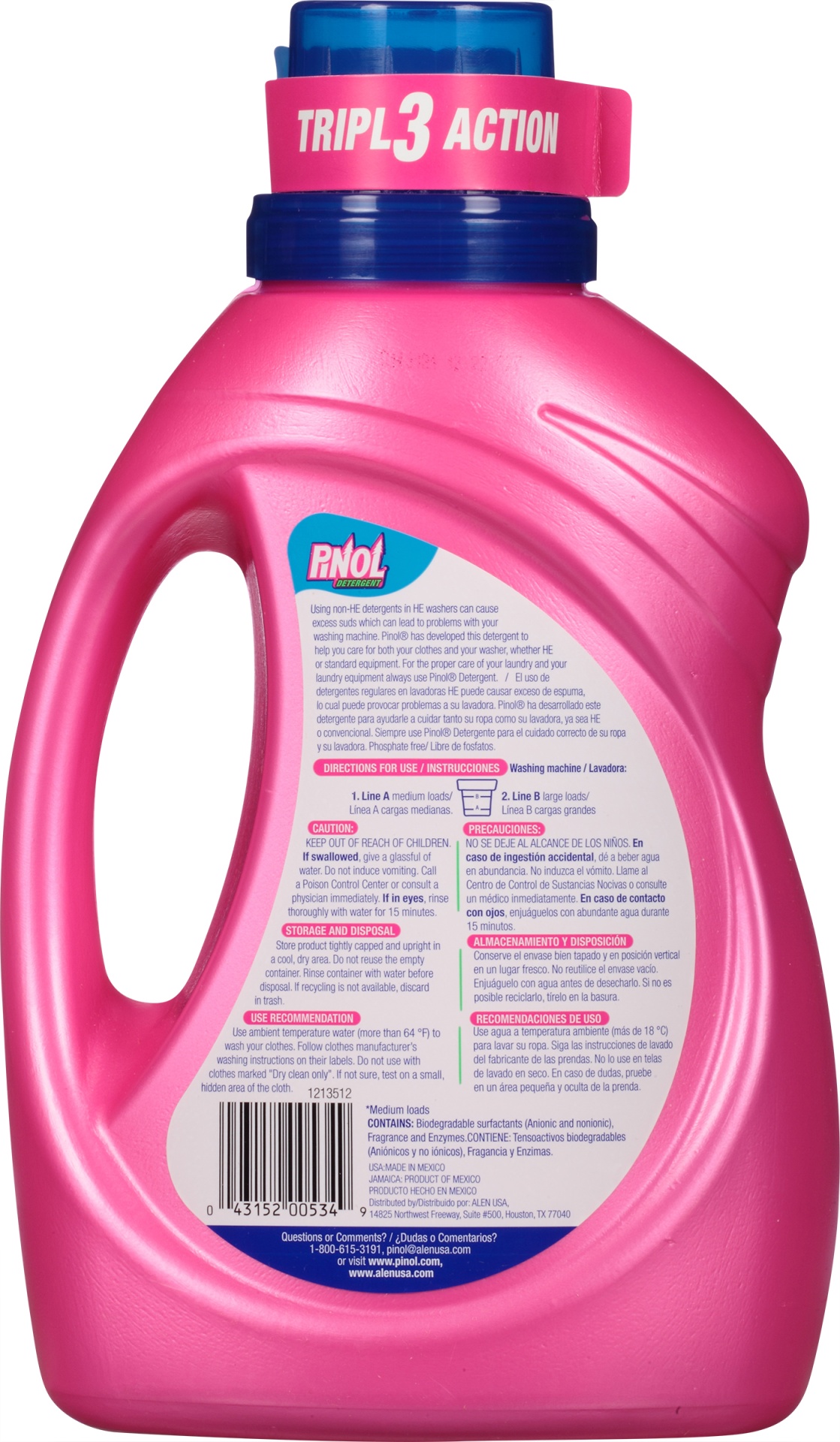 slide 6 of 7, Pinol Detergent, Floral, 50 oz