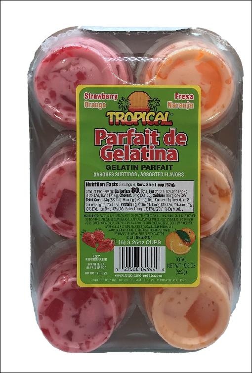 slide 1 of 1, Tropical Parfait De Gelatina, 19.5 oz