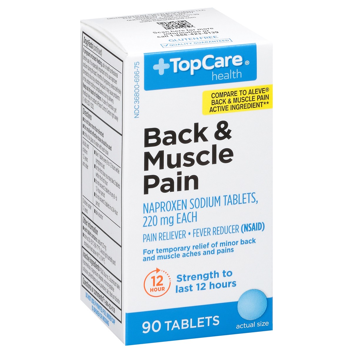 slide 10 of 14, Topcare Back & Muscle Tablet, 90 ct