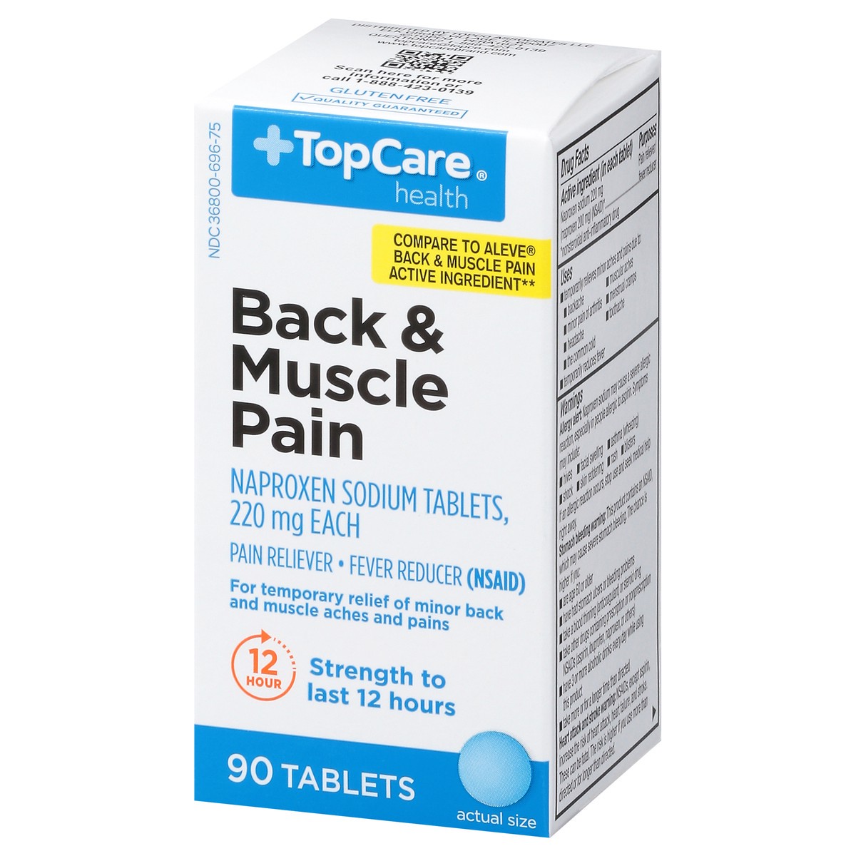 slide 3 of 14, Topcare Back & Muscle Tablet, 90 ct
