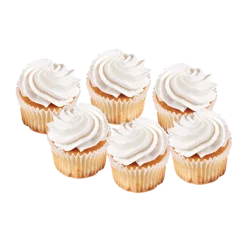 Everyday Cupcakes White With White Icing - 6 count