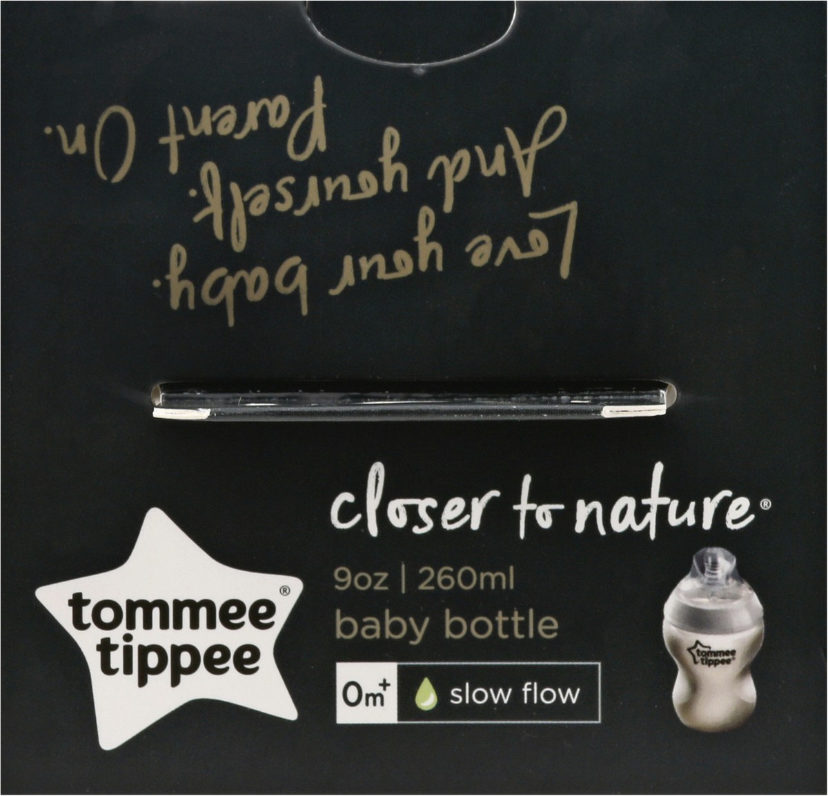 slide 12 of 12, Tommee Tippee Closer to Nature 0+ Months Slow Flow Baby Bottle with Anti-Colic Valve 1 ea, 1.0 ct