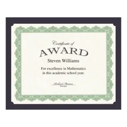 Geographics Recycled Certificate Holder - Navy - 10 per Pack