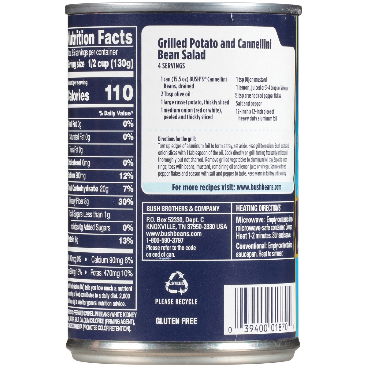 slide 3 of 12, Bush's Best Cannellini Beans 15.5 oz. Can, 15.5 oz