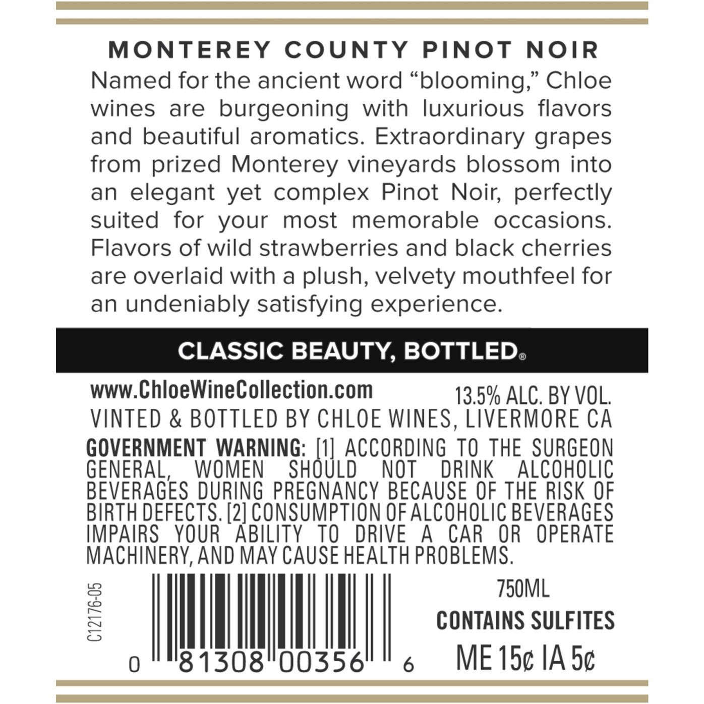 slide 23 of 29, Chloe Pinot Noir, Red Wine, Monterey County, California 2020, 1 ct, 750ml Bottle, 750 ml