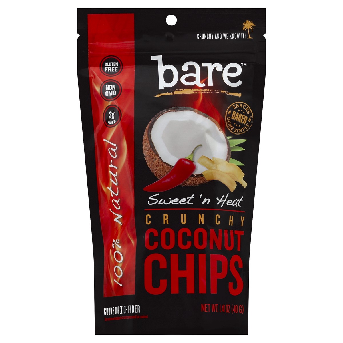 slide 3 of 3, Bare Sweet Heat Coconut Chips, 1.41 oz