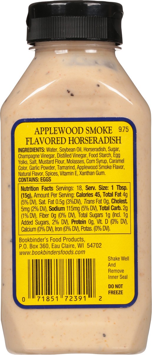 slide 8 of 9, Bookbinder's Bookbinders Horseradish Applewood Smoke Cream, 9.75 oz