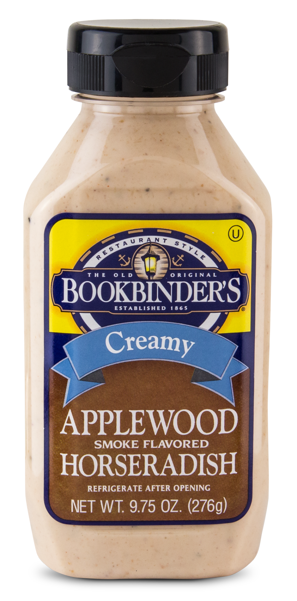 slide 1 of 1, Bookbinder's Creamy Applewood Smoke Flavored Horseradish Sauce, 9.75 oz