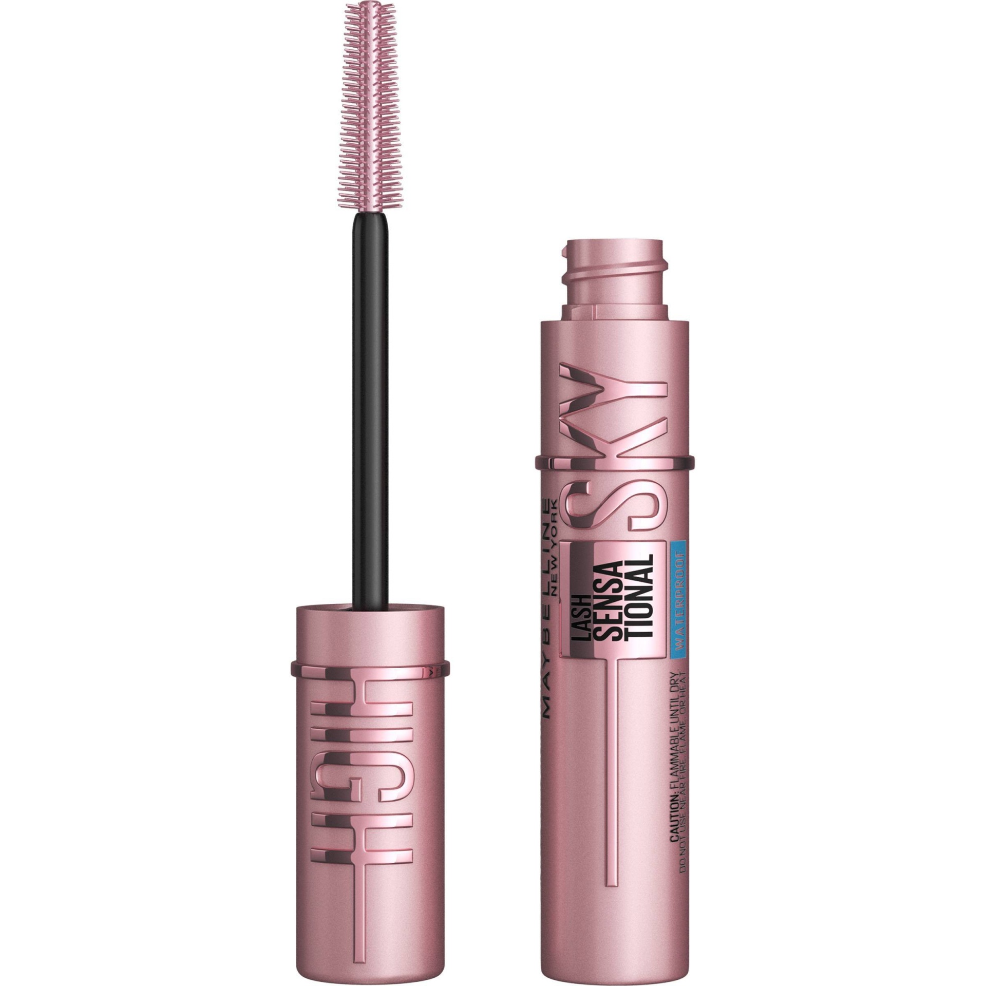 slide 1 of 29, Maybelline Lash Sensational Sky High Waterproof Mascara Makeup, Brownish Black, 2 oz