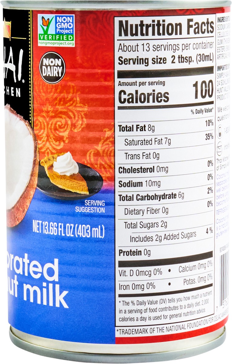 slide 2 of 13, Thai Kitchen Evaporated Coconut Milk, 13.66 fl oz, 13.66 fl oz