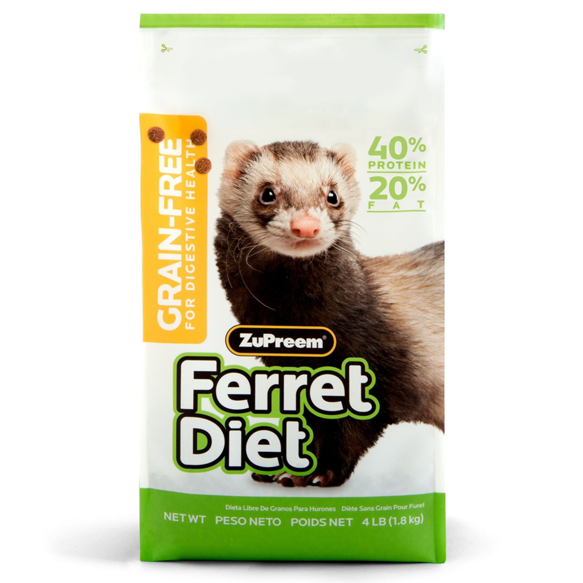 slide 1 of 1, ZuPreem Grain Free Ferret Diet, 4 lb