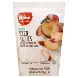 Raley's Organic Frozen Sliced Peaches 10 oz