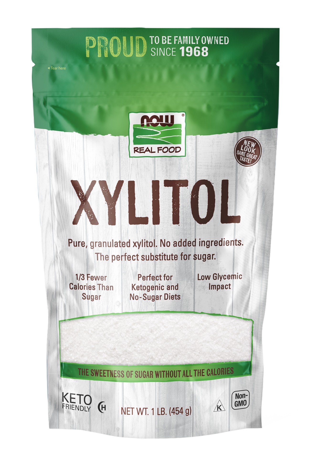 slide 1 of 3, NOW Natural Foods Xylitol - 1 lb., 1 lb