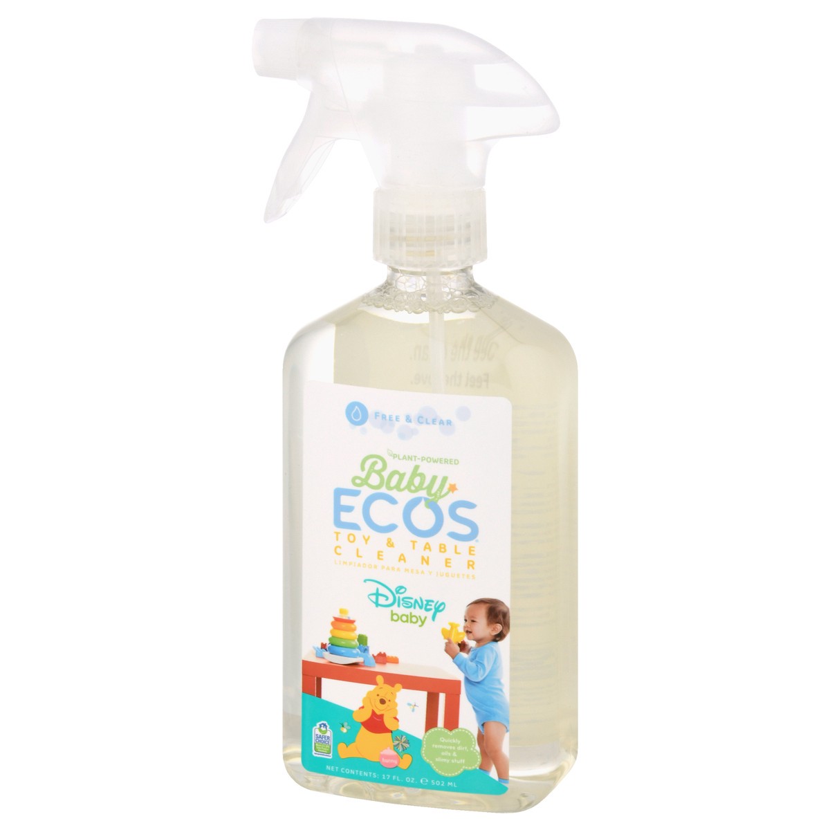 slide 3 of 9, ECOS Baby Free & Clear Toy & Table Cleaner 17 oz, 17 oz
