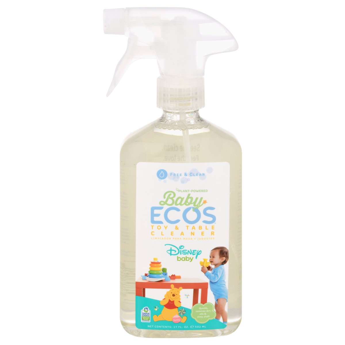 slide 1 of 9, ECOS Baby Free & Clear Toy & Table Cleaner 17 oz, 17 oz