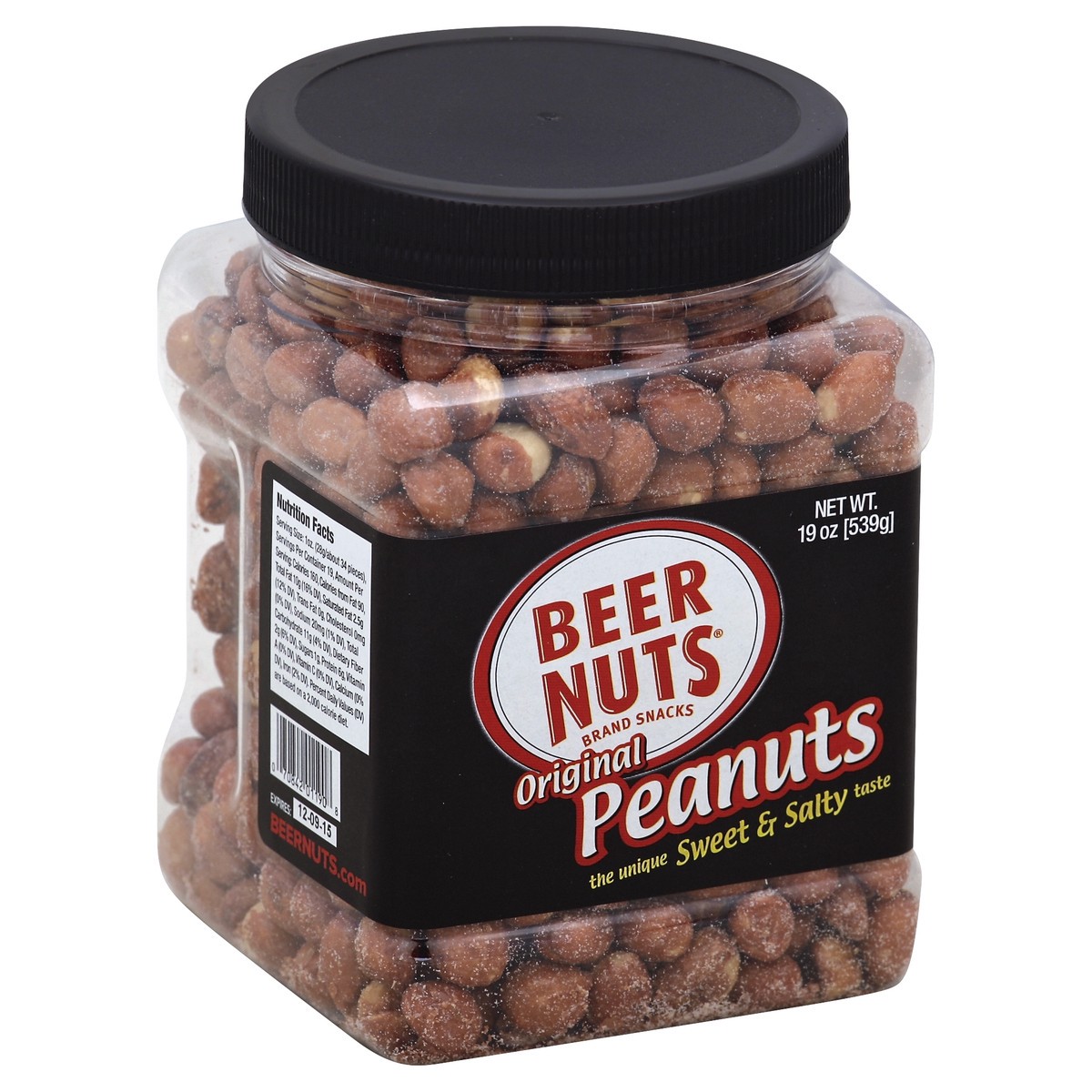 slide 2 of 2, BEER NUTS Peanuts 19 oz, 19 oz