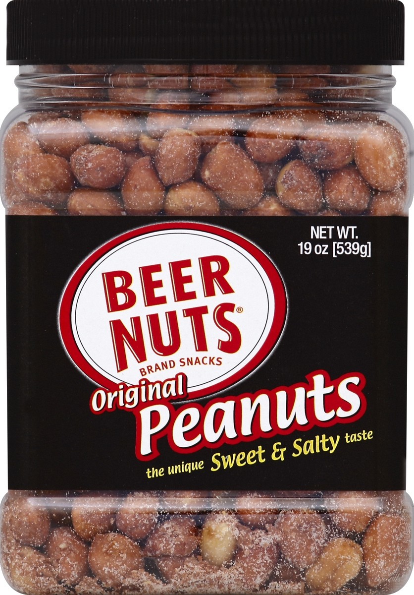 slide 1 of 2, BEER NUTS Peanuts 19 oz, 19 oz
