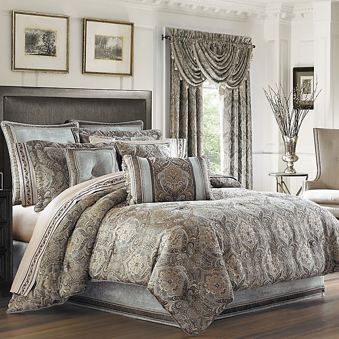 slide 1 of 2, J. Queen New York Provence Queen Comforter Set - Stone, 1 ct