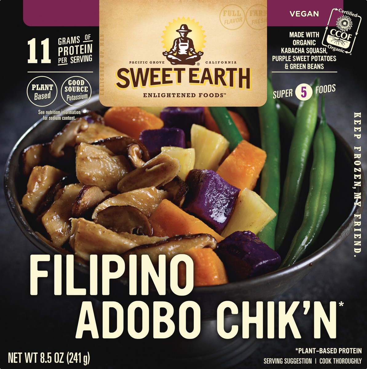 slide 3 of 13, SWEET EARTH NATURAL FOODS Sweet Earth Filipino Adobo Chik'n, 9 oz