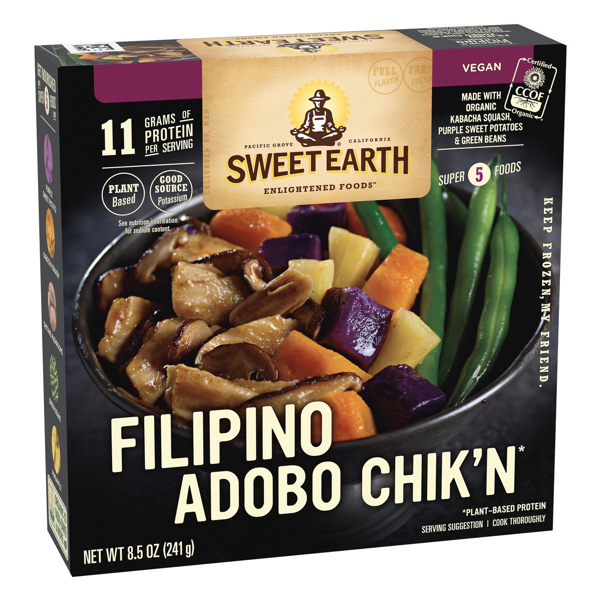 slide 5 of 13, SWEET EARTH NATURAL FOODS Sweet Earth Filipino Adobo Chik'n, 9 oz