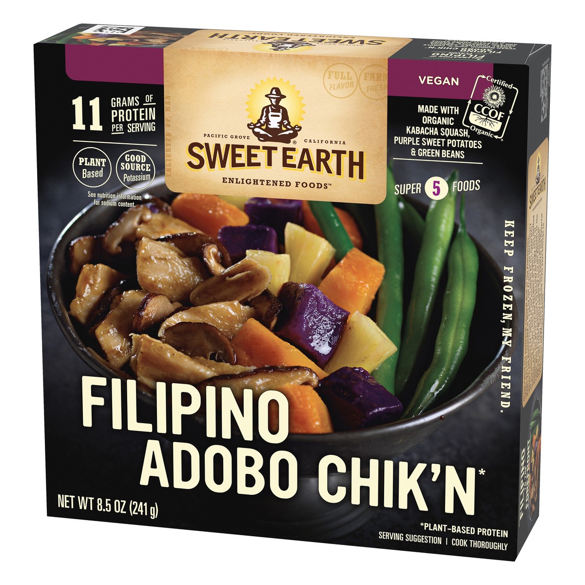 slide 6 of 13, SWEET EARTH NATURAL FOODS Sweet Earth Filipino Adobo Chik'n, 9 oz