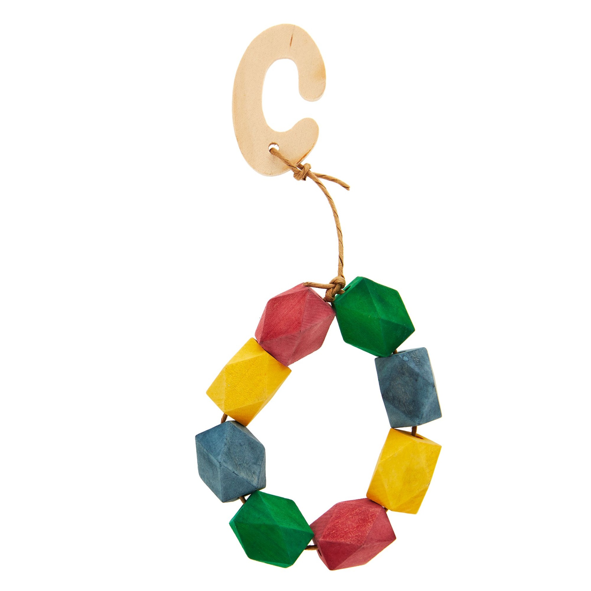 slide 1 of 1, Full Cheeks Small Pet Wood Geo Ring Chew, 1 ct