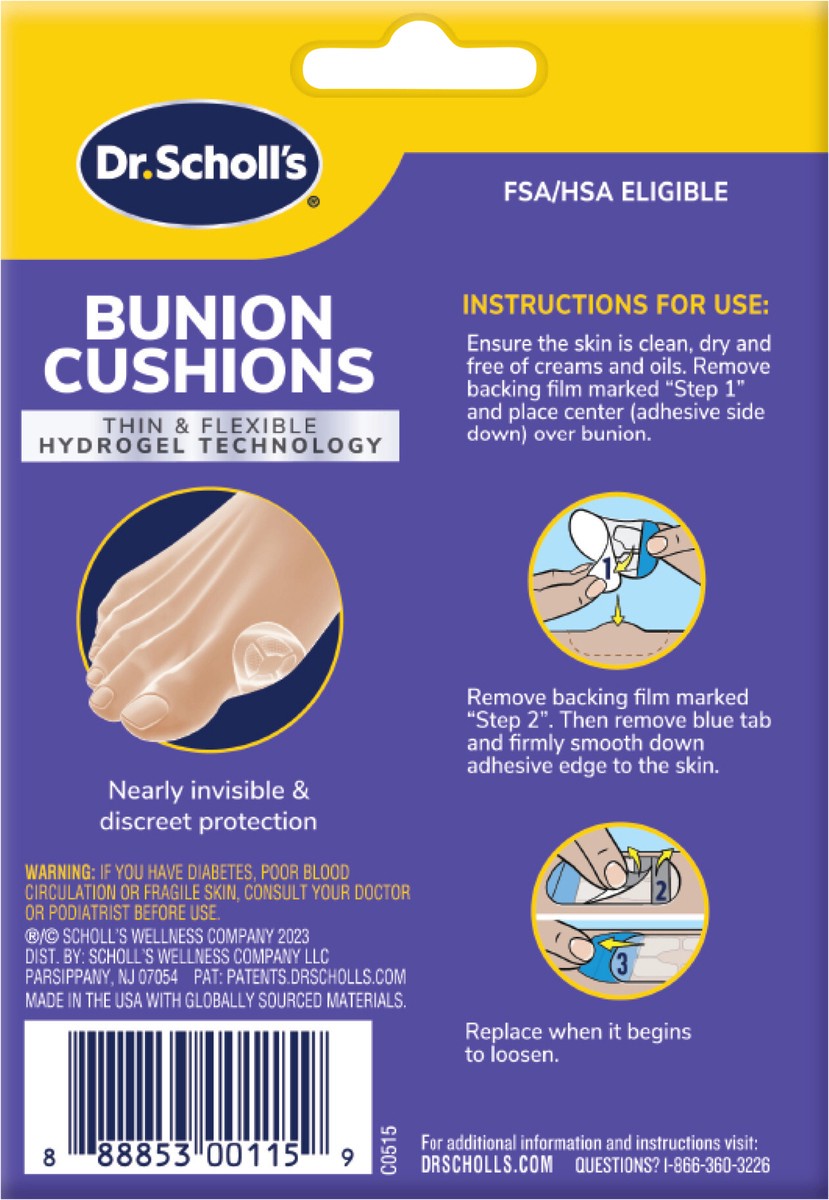 slide 3 of 3, Dr. Scholl's Duragel Bunion Cushion, 5 ct