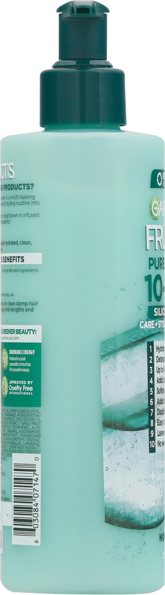 slide 3 of 9, Garnier Pure Clean 10-in-1 Care and Styling Leave In Cream - 12 fl oz, 12 fl oz