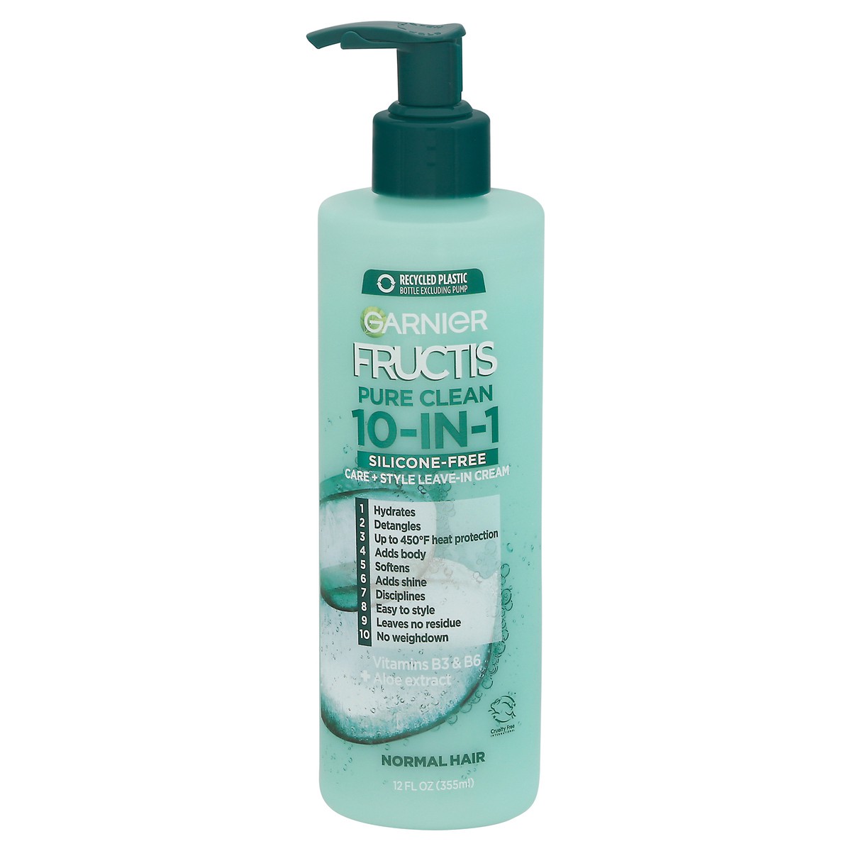 slide 1 of 9, Garnier Pure Clean 10-in-1 Care and Styling Leave In Cream - 12 fl oz, 12 fl oz