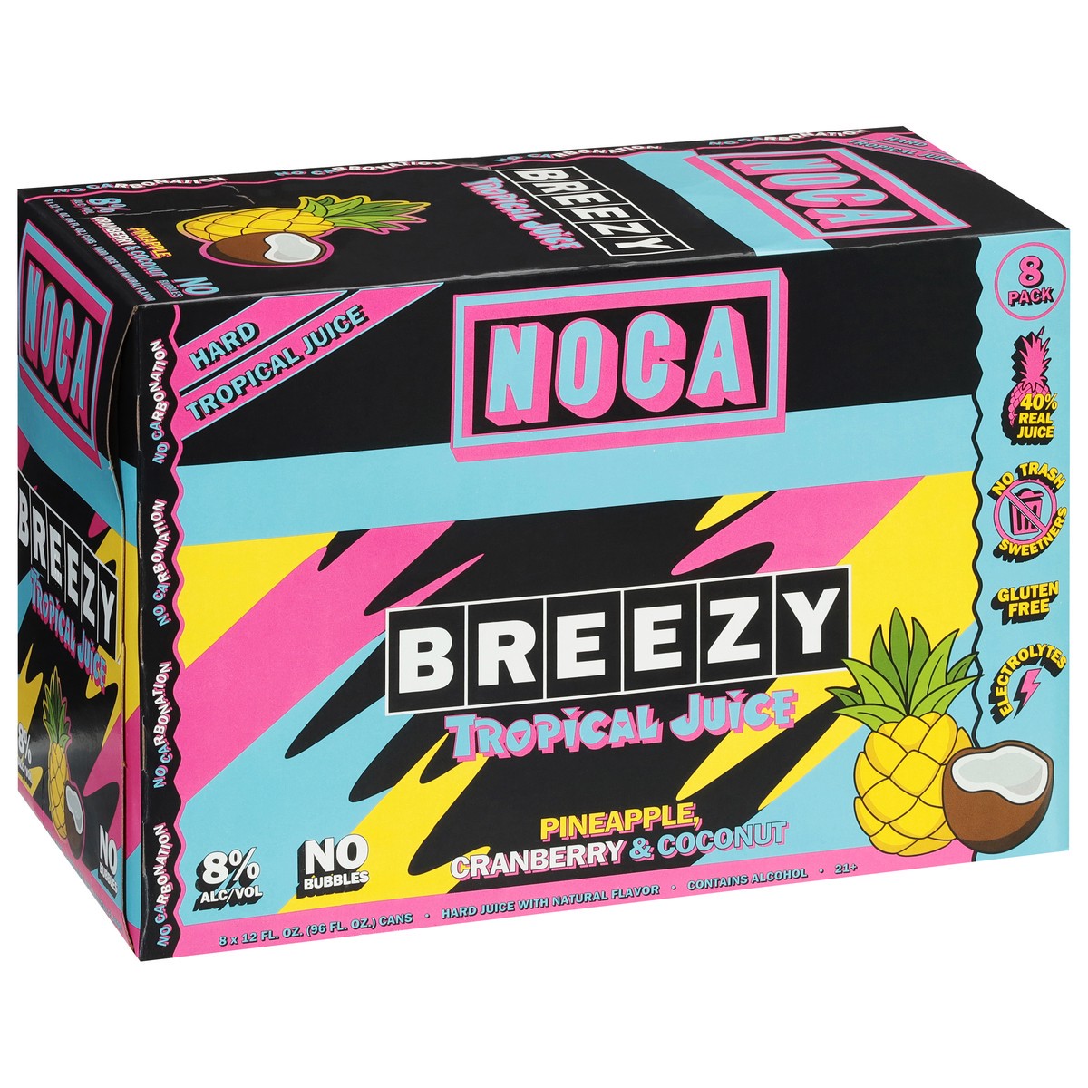 slide 4 of 13, Noca Breezy Tropical Juice 8 - 12 fl oz Cans, 8 ct; 12 oz
