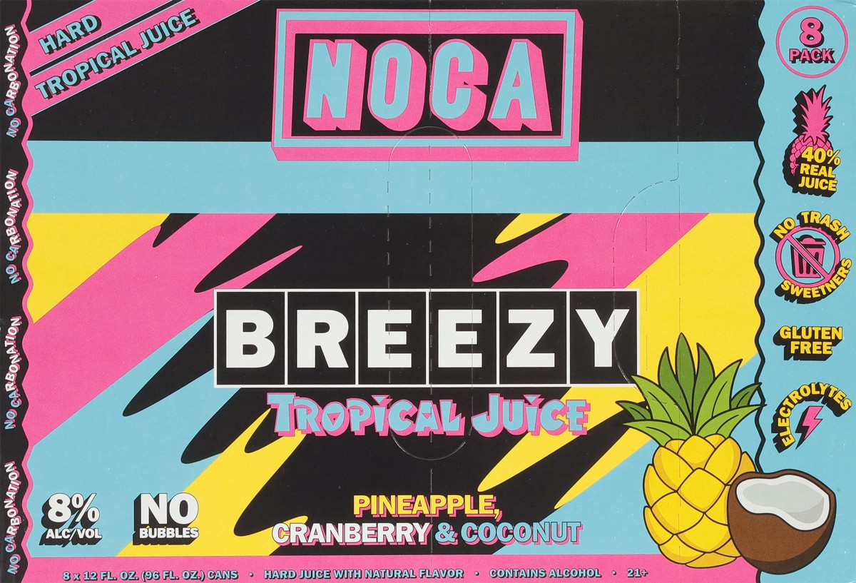 slide 2 of 13, Noca Breezy Tropical Juice 8 - 12 fl oz Cans, 8 ct; 12 oz
