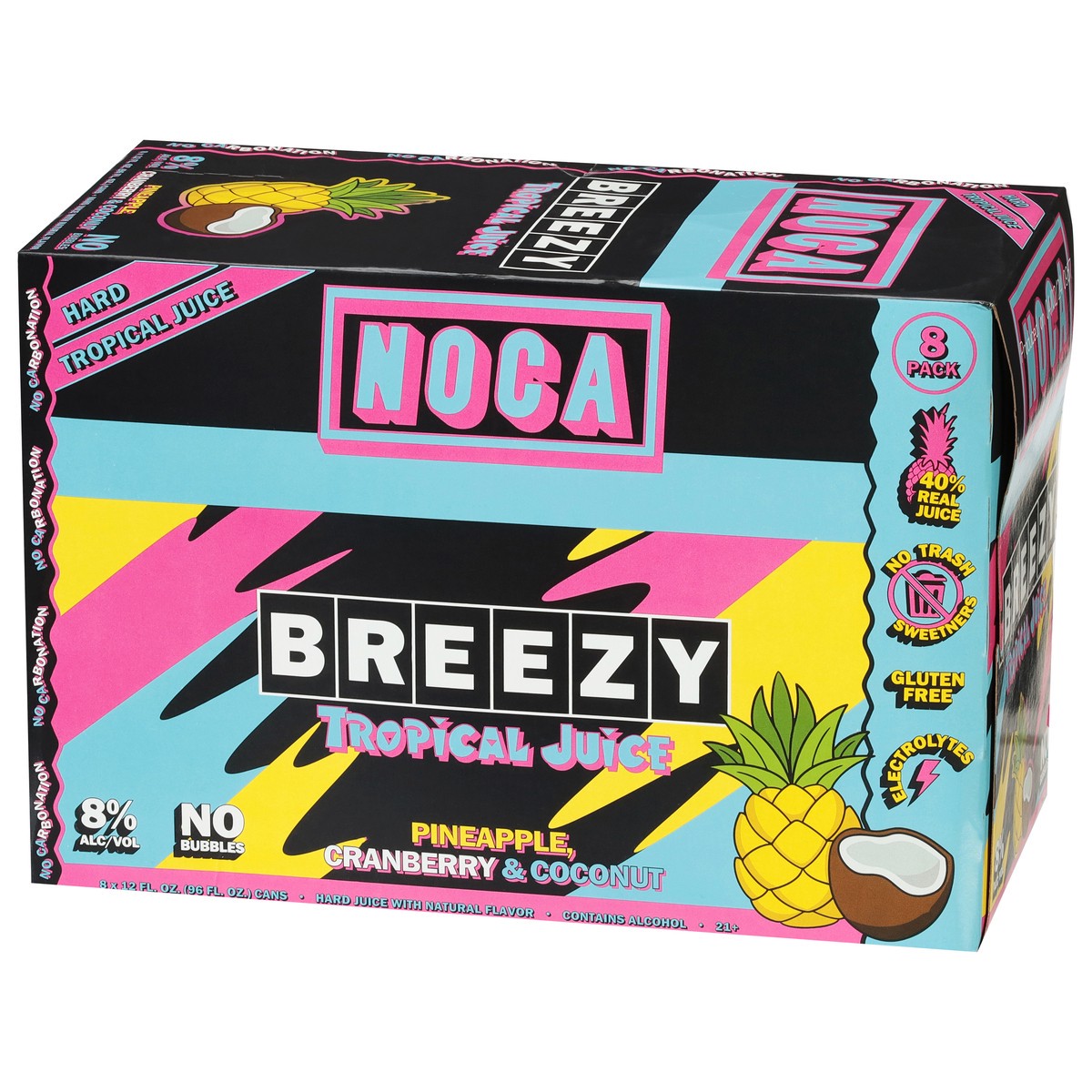 slide 9 of 13, Noca Breezy Tropical Juice 8 - 12 fl oz Cans, 8 ct; 12 oz