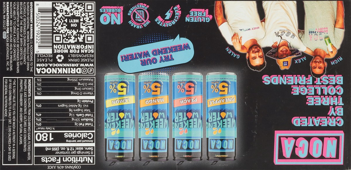 slide 5 of 13, Noca Breezy Tropical Juice 8 - 12 fl oz Cans, 8 ct; 12 oz
