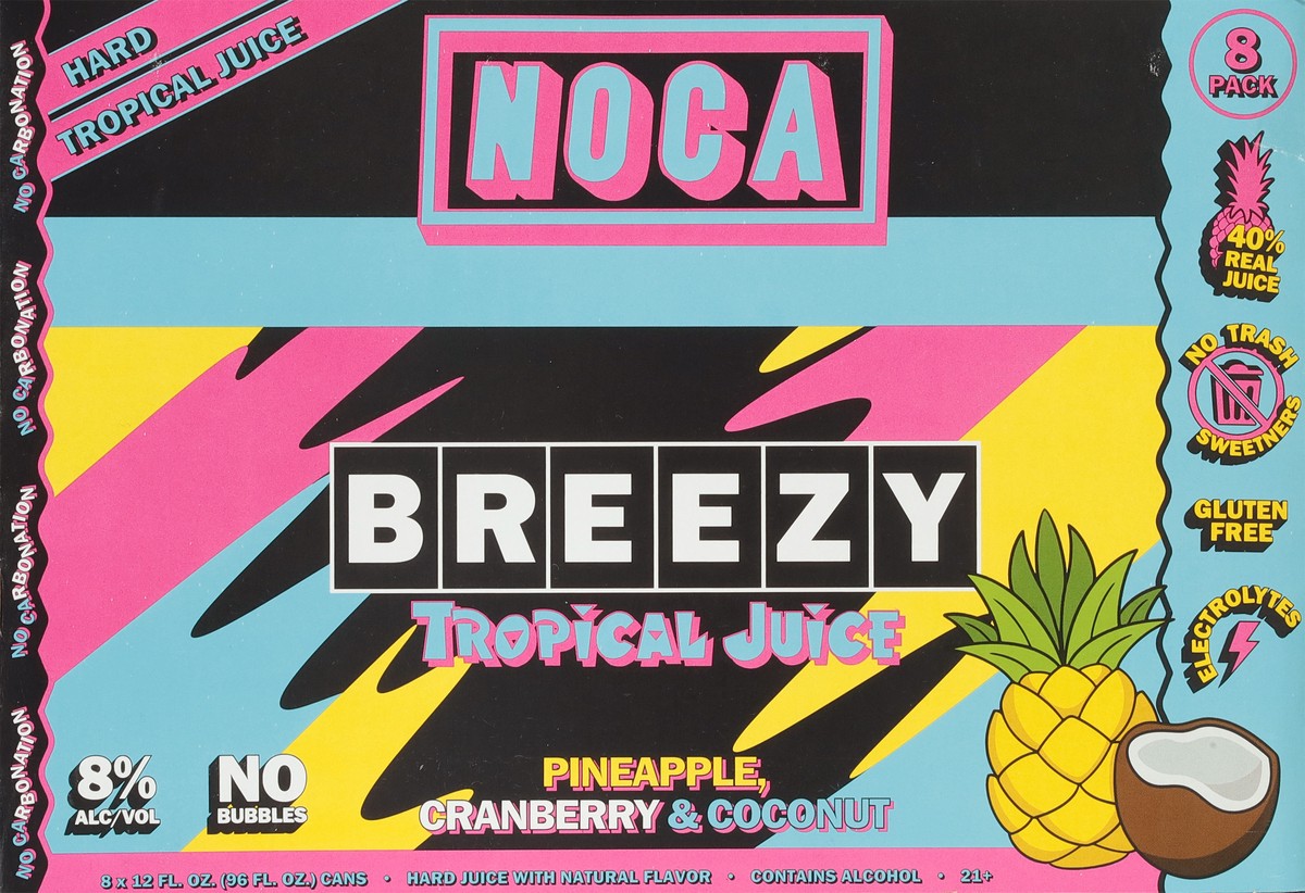 slide 3 of 13, Noca Breezy Tropical Juice 8 - 12 fl oz Cans, 8 ct; 12 oz