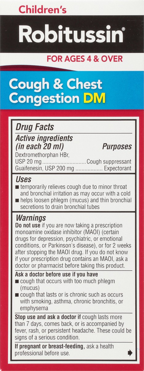 slide 3 of 10, Robitussin Children's Non-Drowsy Grape Cough & Chest Congestion 4 oz, 4 oz