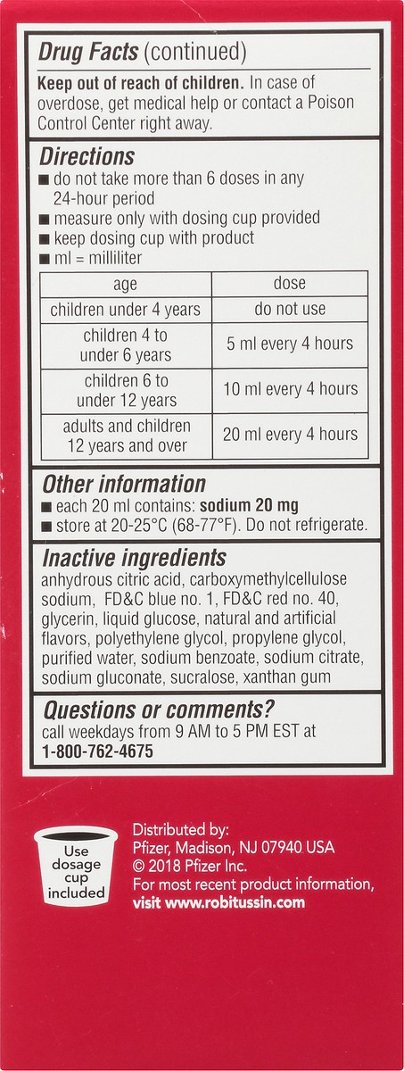 slide 10 of 10, Robitussin Children's Non-Drowsy Grape Cough & Chest Congestion 4 oz, 4 oz