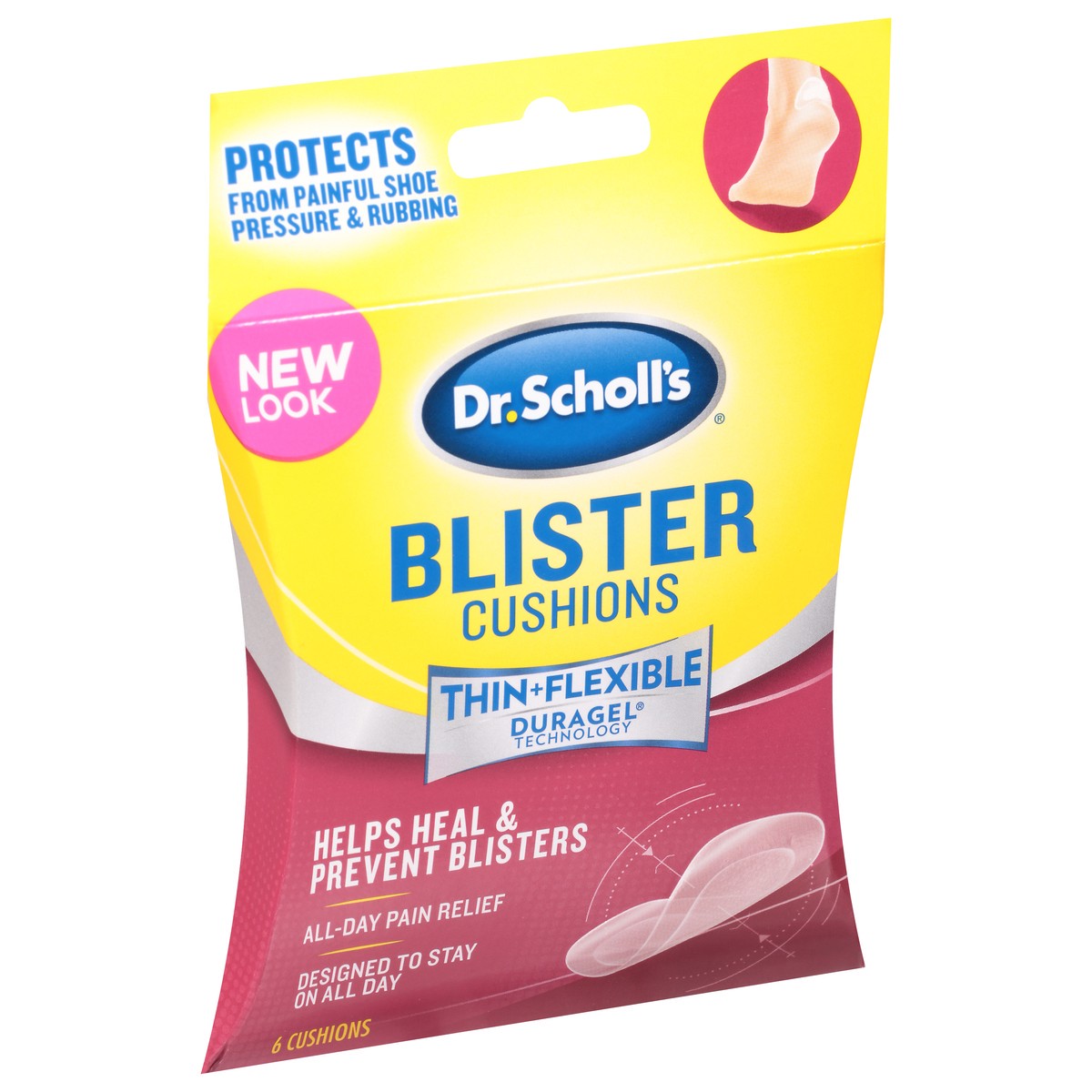 slide 3 of 9, Dr. Scholl's Thin+Flexible Blister Cushions 6 ea, 1 ct