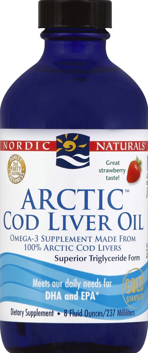 slide 3 of 3, Nordic Naturals Cod Liver Oil 8 oz, 8 oz