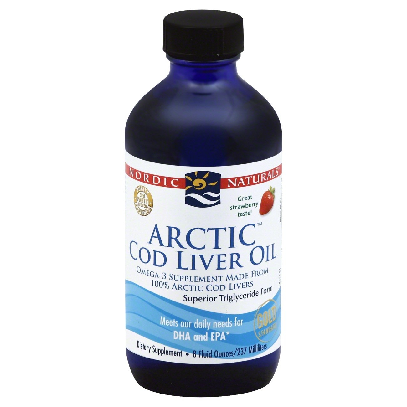 slide 1 of 3, Nordic Naturals Cod Liver Oil 8 oz, 8 oz